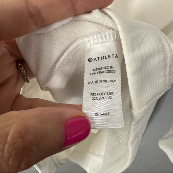 Athleta white long sleeve base layer top size xs - Picture 8 of 9